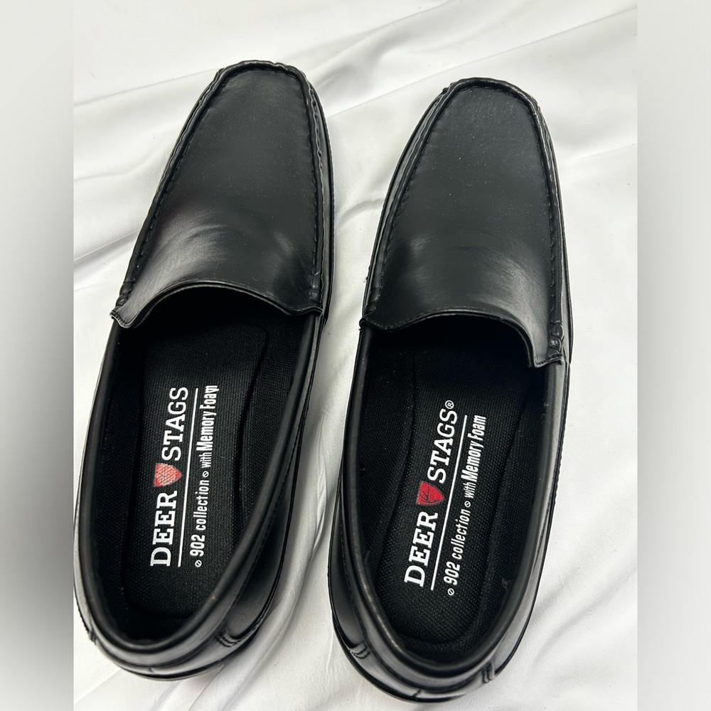 Deer Stags Men's Black Loafers